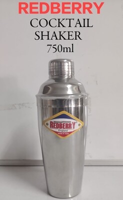 Redberry 750ml stainless steel cocktail shaker