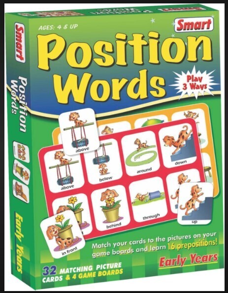 SMART Smart Position Words Educational Board Games Board Game