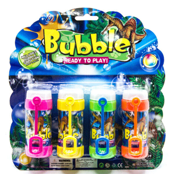 Bubbles 4PCS/card assorted colour bottles 6316