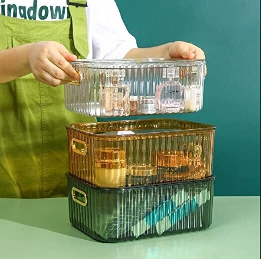 Exquisite bathroom shelves 21cm*7cm*9cm Desktop cosmetic storage box