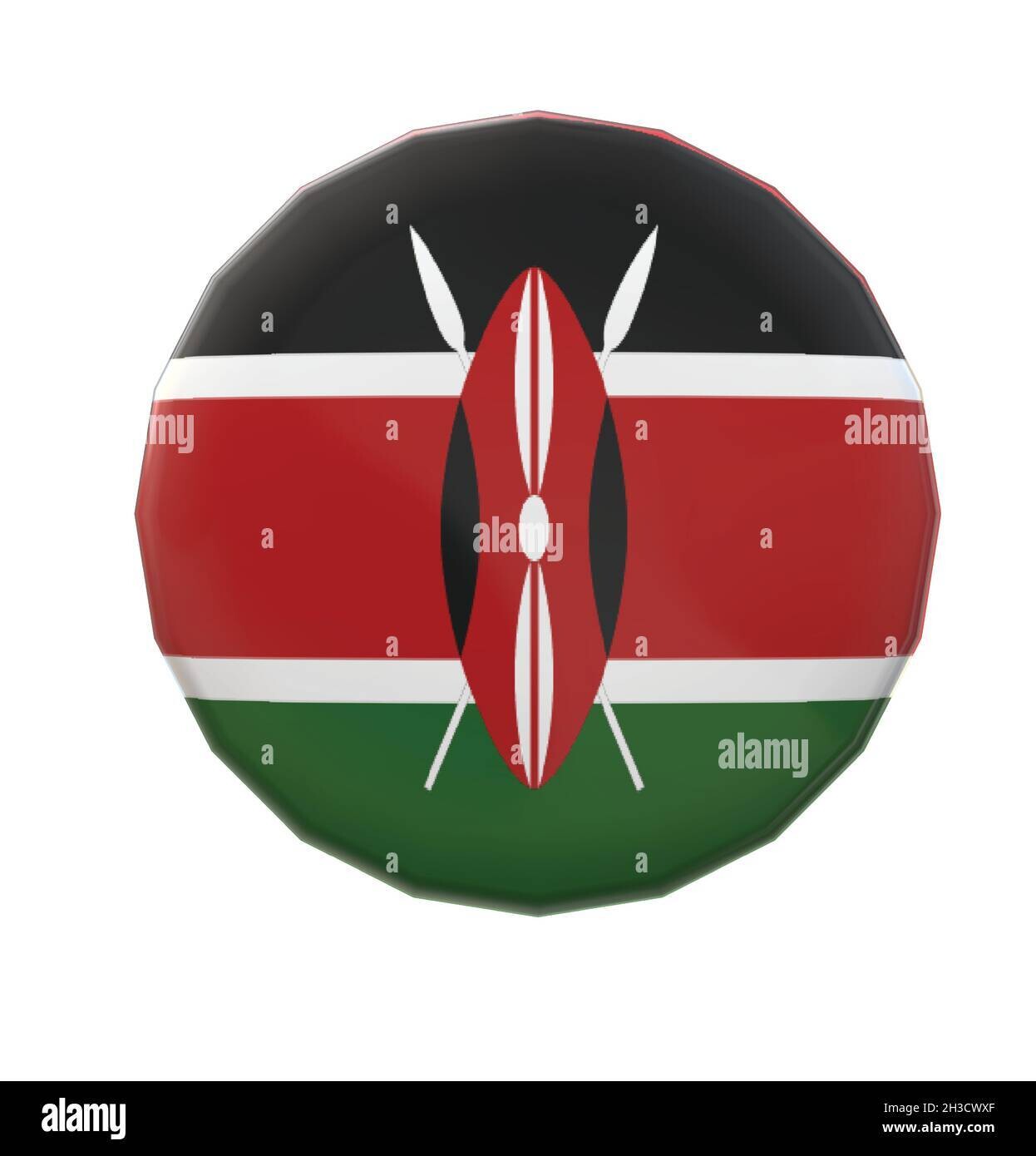 Silicon Swim cap with kenya flag on it with written Kenya on it 27C6001