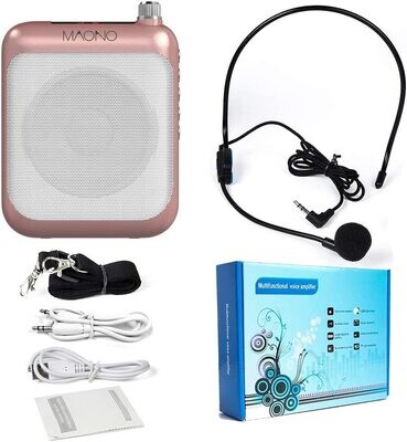 MAONO C01 Voice Amplifier Portable Mini Speaker with Wired Microphone Headset