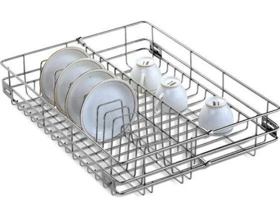 EBCO Hotel right side cup &amp; saucer basket for undermount STeel S304 (BCCS1)