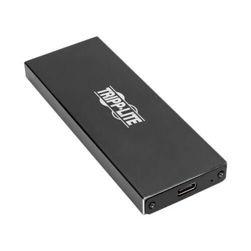 TRIPP LITE USB 3.1 Gen 2 (10 Gbps) USB-C to M.2 NGFF SATA SSD (B-Key) Enclosure Adapter with UASP Support, Thunderbolt™ 3 Compatible