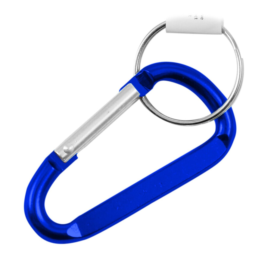 Happy outdoor flower blue carabiner with key ring  8X 80MM 3324