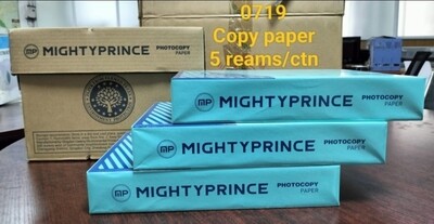 Photocopy paper 1 carton (5 reams)