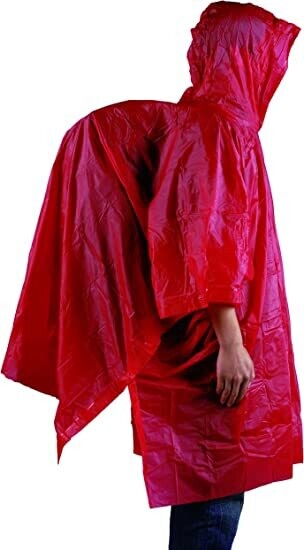 AceCamp 3908 Lightweight Vinyl Poncho - Hooded Poncho for Sudden Downpours