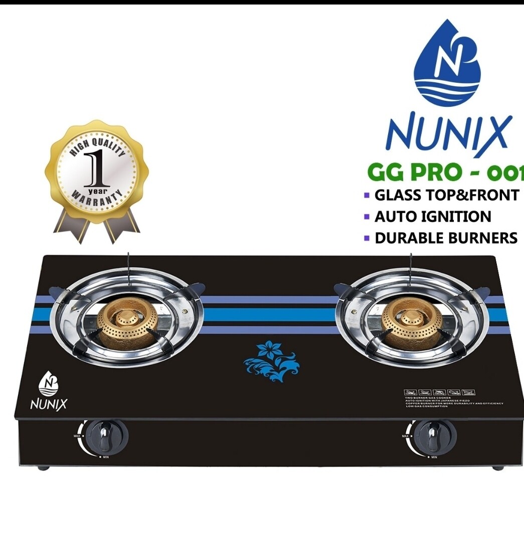Nunix GG PRO 001 2 burner table top gas cooker