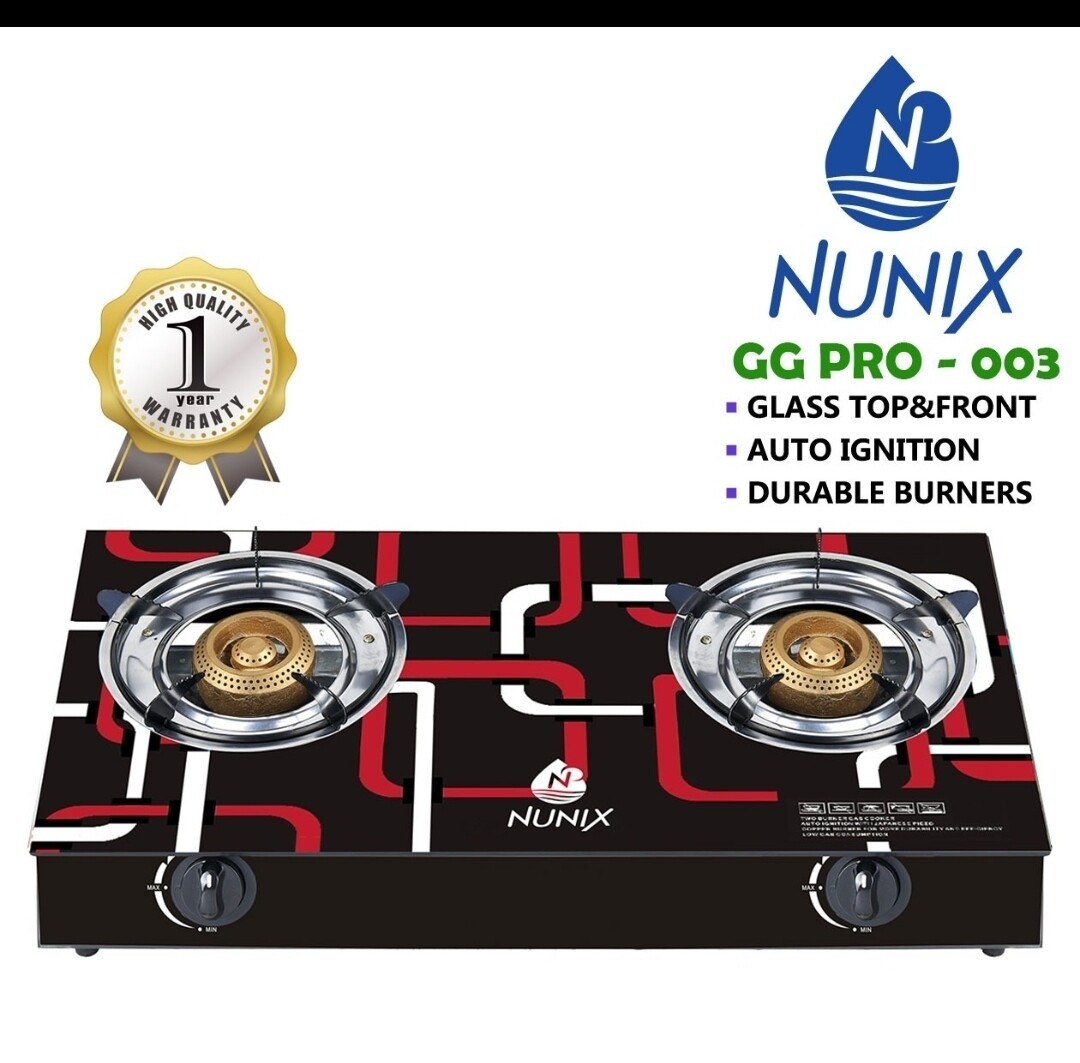 Nunix GG PRO-003 2 burner table top gas cooker