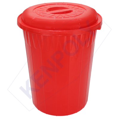Kenpoly drum 120 H785 x Dia570 mm Capacity 120 Ltrs Can be used as dust bin. red