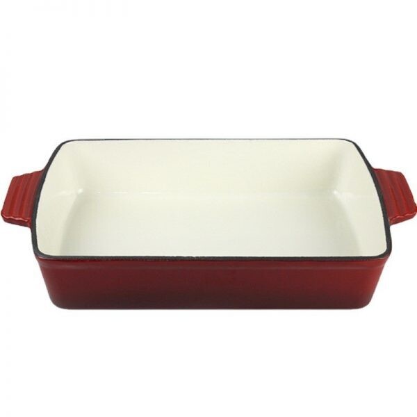 Cast Iron Roaster Red Bon Appetit Cast Iron Roaster 33x23x7cm #HM-BA175