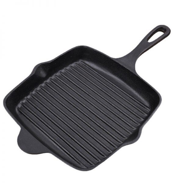 Bon Appetit Cast Iron Skillet 26cm with Spout for Easy Pouring - HM-BA186