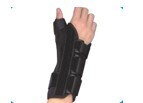 Duobest ACW001 Foam wrist splint with thumb RIGHT, SIZES S TO XXL