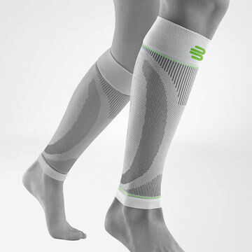 Sports compression E4068 calf sleeve Support For Outdoor Sport Running Hiking white