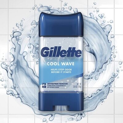 Gillette Cool Wave Clear Gel Men's Antiperspirant and Deodorant 90ml