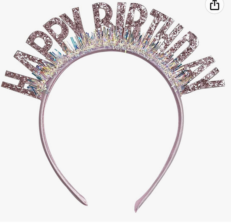 Birthday Girl Headband Tiara - Happy Birthday Crown for Women, Girls