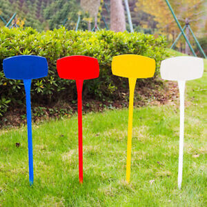 Plastic Plant Markers 6x10cm 1pc Face Size, Yellow, Pointed Bottom - Perfect for Labelling Garden Plants