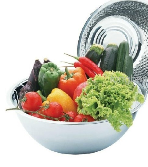 Vinod stainless steel salad bowl 32cm