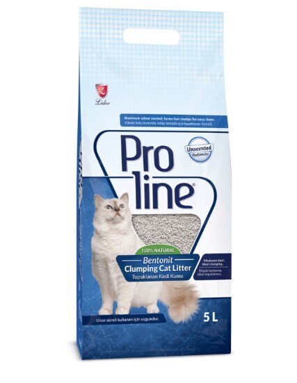 PROLINE BENTONITE CLUMPING CAT LITTER – ODOURLESS 5L