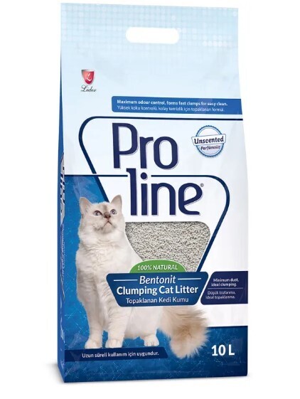 PROLINE BENTONITE CLUMPING CAT LITTER – ODOURLESS 10L