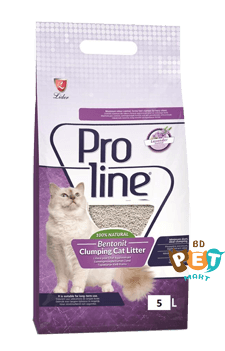Proline Bentonite Cat Litter Clumping Lavender Scented 5L
