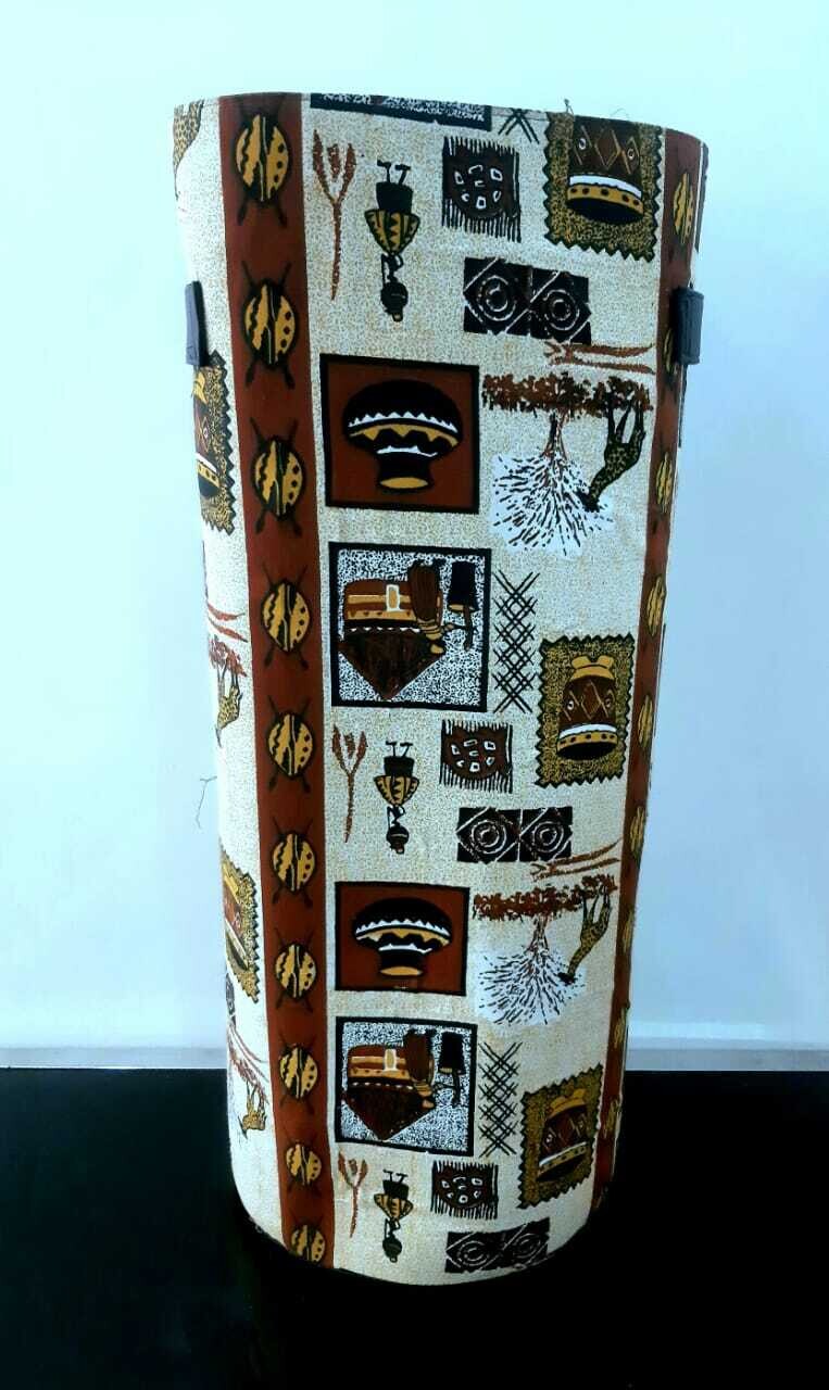 Laundry Basket African print fabric H75cm*D35cm African print Laundry basket water Proof