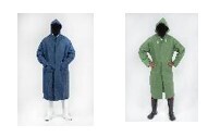 Heavy Quality Pvc Rain Coat, W/2 Front Pockets & Hood, Adult Size, Navy Blue And Jungle Green RCOAT-PVC