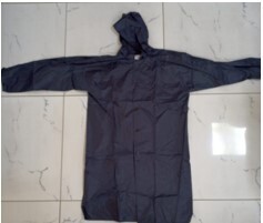 Raincoat navy blue colour adult size (without lining, without pockets) SIZE M