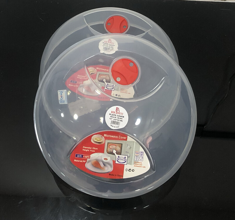 Microwave Cover 9”(23*5cm) Bon Appetite Heat Resistant Food Plate Cover