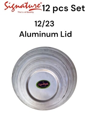 signature aluminium pot lids 12/23 [12pcs]
