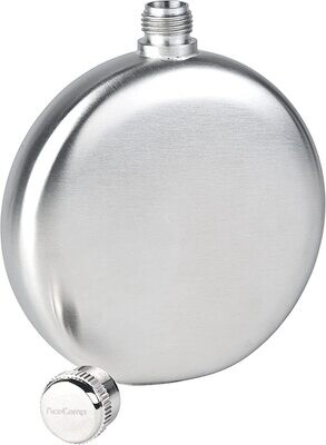 AceCamp 1511 Stainless Steel Round Shape Flask, Silver
