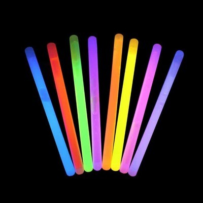 Glow Stick Assorted Colors 6 Inch - Model GL-STICK6