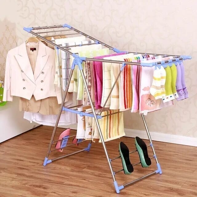 Portable Steel Clothes Hanger Clothes Drying Rack for small spaces RL8008
