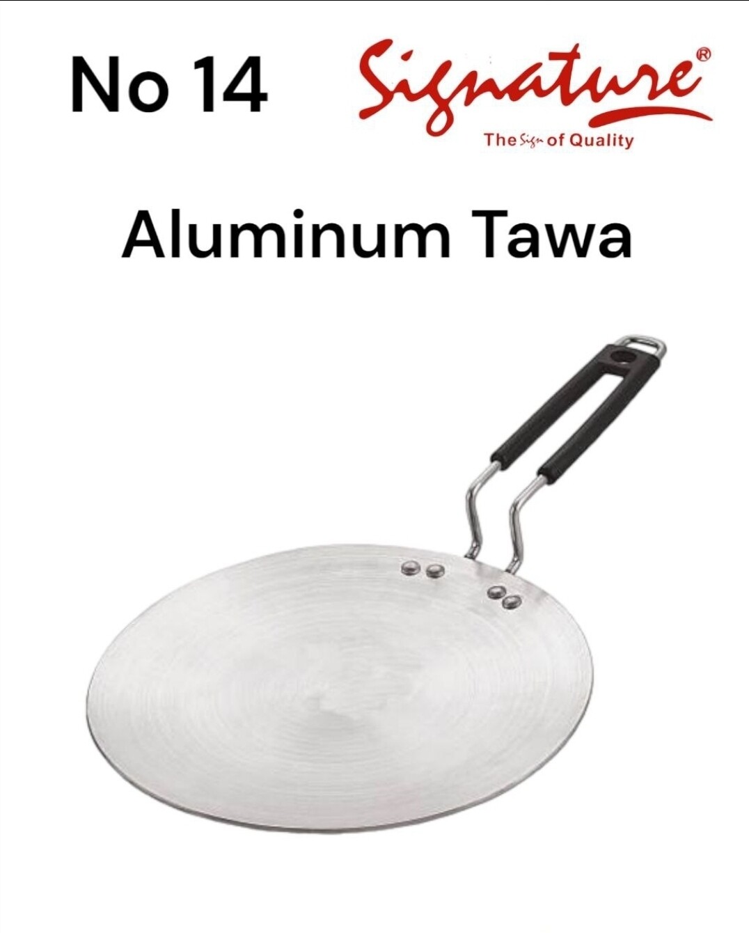 Signature aluminium chapati pan 30cm tawa