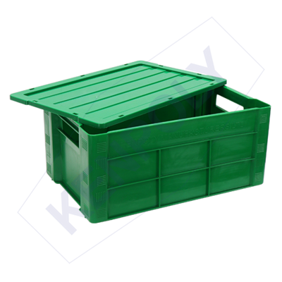 Kenpoly polystack crate 500 with lid