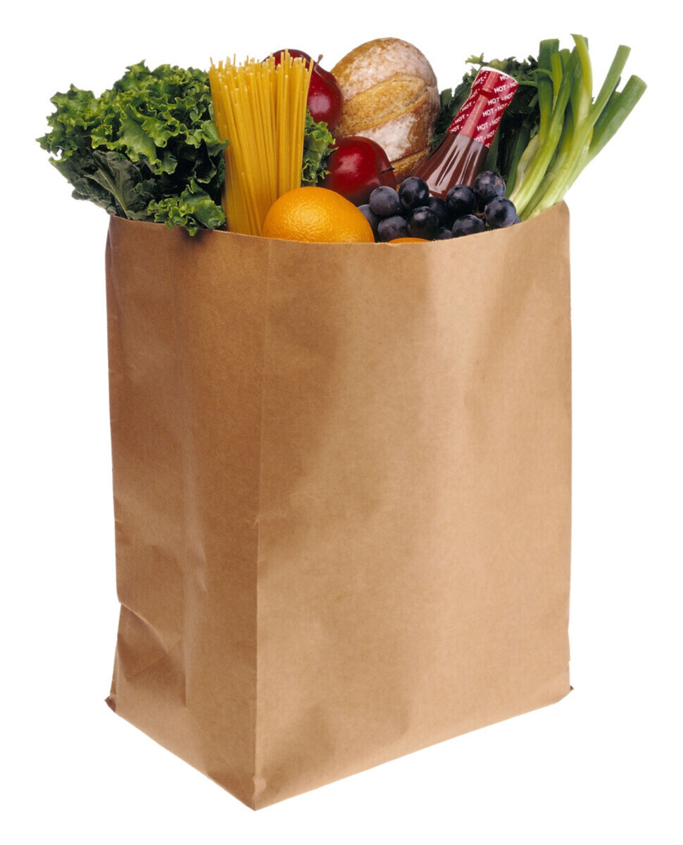 Mafuko brown Bag With Handle Grocery bags 10pcs bundle
