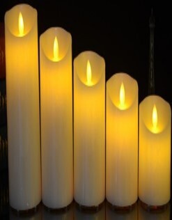 Bs,Led,Usb candles Recharge Plugs, Rechargeable. Battery Capacity 80Mah,2.4V (Can Use 10Hours),Color: Yellow- 10Cm KL-USBRC-10