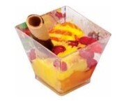 Super Touch Dessert Cups Square Small 50ML - Pack of 10pcs (STDC009) - Elegant Disposable Plastic Cups