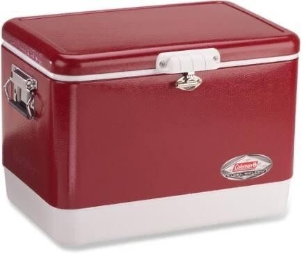 Coleman 54-Quart Steel-Belted Cooler - RED (51 Litres)