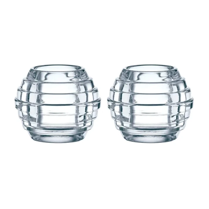 Nachtmann Fine Bavarian Crystal GLOWBALL 2x Votive candle holder set 9.3 Cm - 3 2/3"