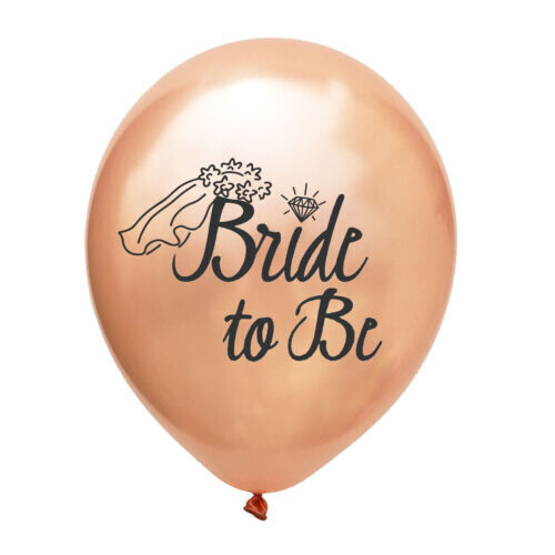 Bride to be Rose Gold Balloons 12 inches50pcs  Latex Balloon for Bridal Shower Bachelorette Hen Party Decoration