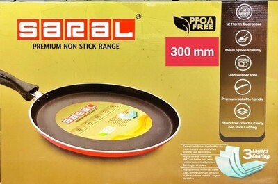 Saral Premium 30cm Non-Stick Tawa - Chapati Pan
