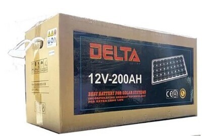 Delta sealed solar maintenance free battery 12V-33AH 196X132X172MM DELTA