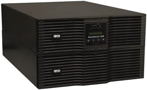 Tripp Lite SU10000RT3U 10000VA 9000W UPS Smart Online Rackmount 10kVA PDU 200-240V 6URM, 6 Outlets SU10KRT3UHV