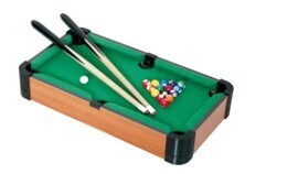 Table Top Pool Table Complete With Accessories, 18X11X4 (LWH Inch) Model 9211