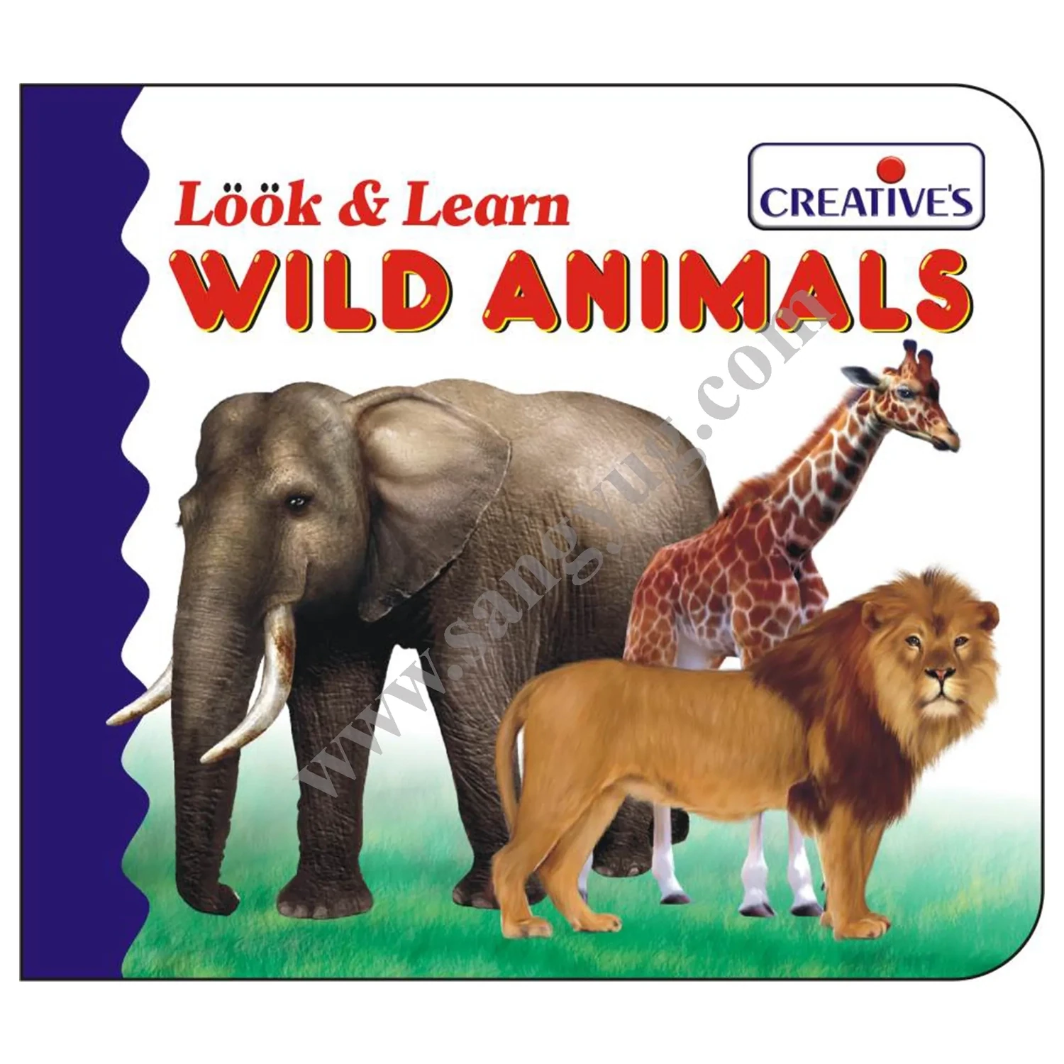 Creative look & learn bord book - WILD ANIMALS 524-1