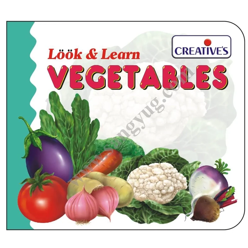 Creative look &amp; learn board book - vegetables 518-1