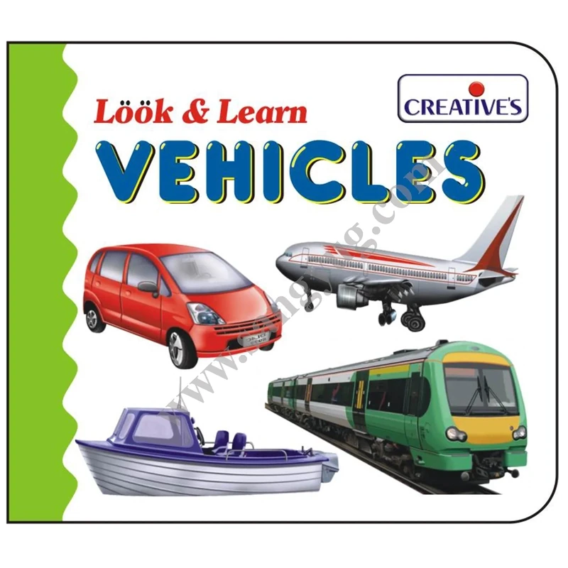 Creative look &amp; learn board book -  Vehicles 555