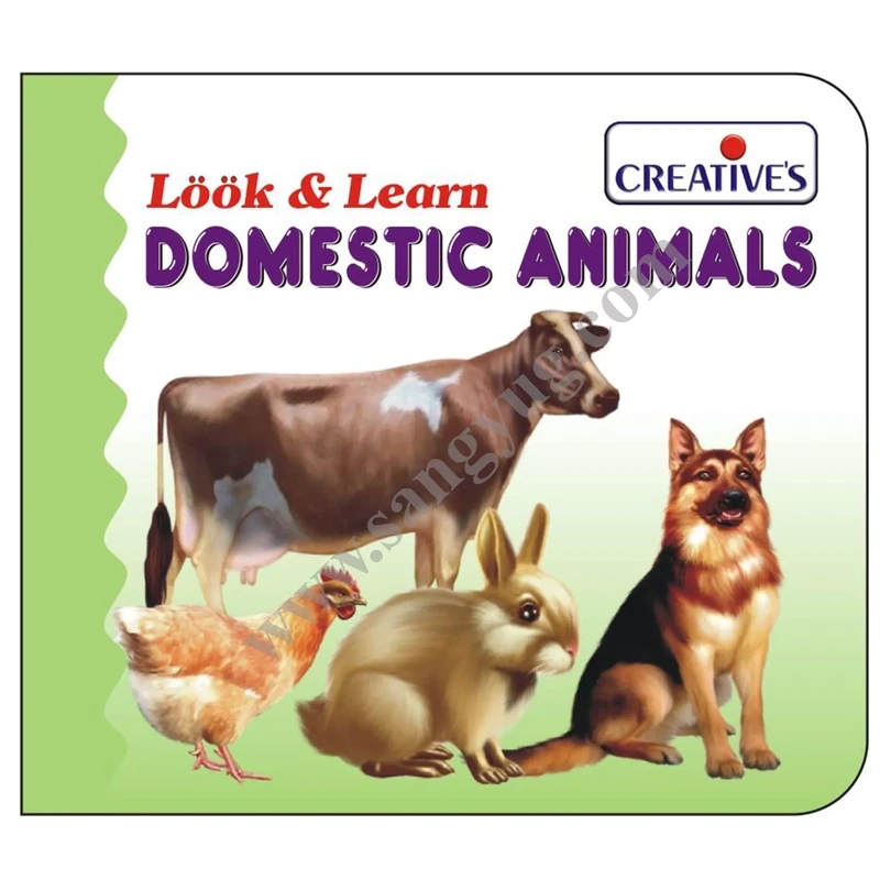 Creative look &amp; learn board book - Domestic Animals 523