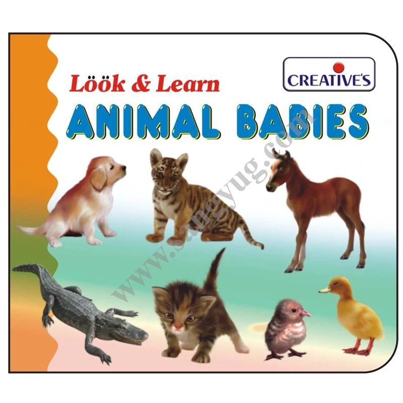 Creative look &amp; learn board book - ANIMAL BABIES 573